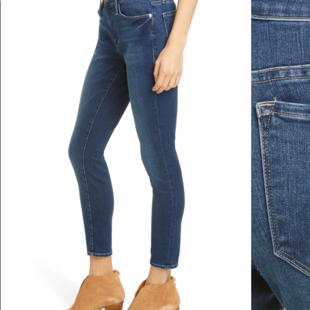 FRAME Skinny‎ de Jeanne Crop Jeans - Picture 12 of 15